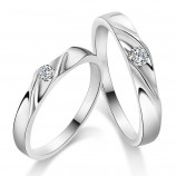 Парные кольца из серебра для влюбленных (покрытие) арт. DAO_085